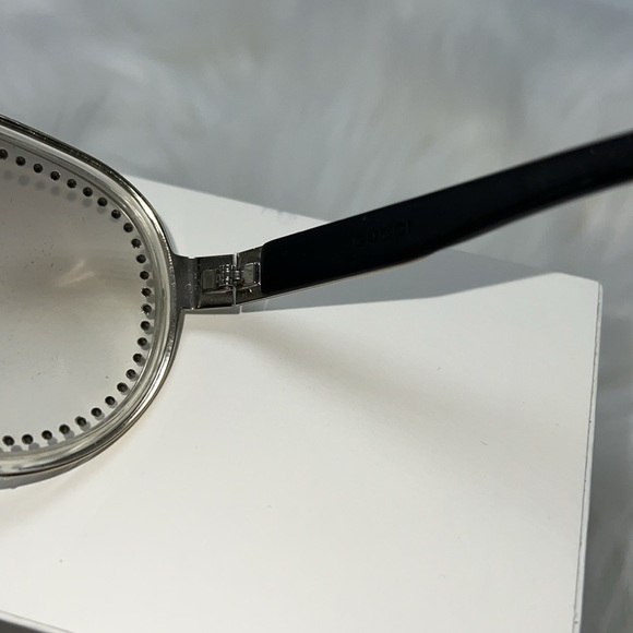 GUCCI NEW AUTHENTIC 1566 S/STRASS SWAROVSKI CRYSTAL AVIATOR SUNGLASSES (GREY MS) - Picture 11 of 17